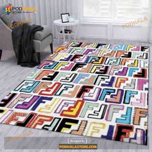Fendi Area Rug For Christmas Living Room Rug Christmas Gift Us Decor