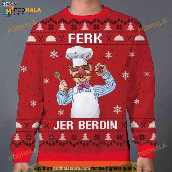 Ferk Jerberdin Chef Christmas 3D Sweater