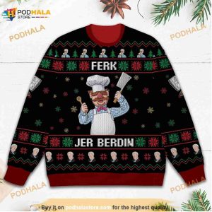 Ferk Jerberdin Chef Christmas 3D Ugly Sweater, Funny Xmas Gift