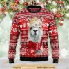 Festive Llama Funny Christmas 3D Ugly Sweater, Funny Xmas Gift