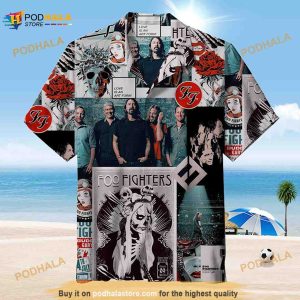 Ff Band Fighters Universal Hawaiian Shirt, Ff Band Fighters Hawaiian Shirt