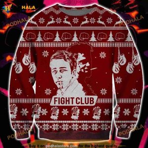 Fight Club Christmas Ugly Christmas Sweater 3D, Funny Xmas 2023 Gift
