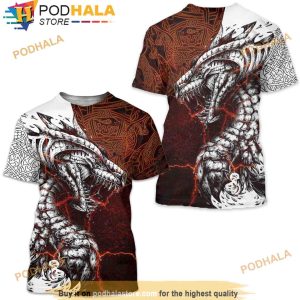 Fire Dragon Fashion Short Sleeves Unisex 3D Shirt Full Size S-5xl