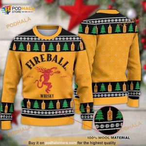 Firebal Whiskey Ugly Christmas Ugly Sweater