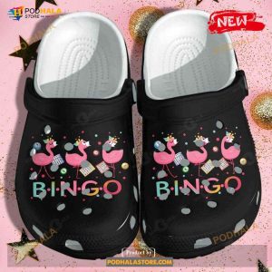 Flamingo Bingo Shoes For Kids Kindergarten School Funny Crocs Clogs Shoes