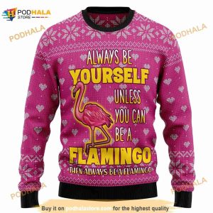 Flamingo Dreaming Of A Pink Christmas Ugly Sweater