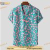 Flamingo Hawaiian Beach Flower Shirt Men's Summer Hawaii Shirts