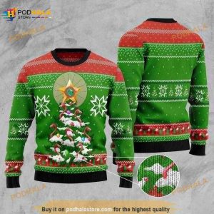 Flamingo Pine Tree Ugly Christmas 3D Sweater