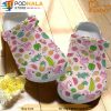 Flamingo Summer Fruits Pink 3D Crocs, Funny Crocs