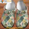 Flamingo Tropical Leaf Seamless Pattern 3D Crocs, Funny Crocs