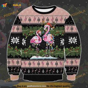 Flamingo Ugly Christmas 3D All Over Print Sweater