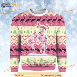 Flamingo Ugly Christmas Sweater