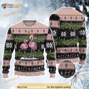 Flamingo Ugly Sweater, Flamingo Flamingo Sweater, Cute Xmas Sweater, Christmas Gift