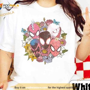 Floral Spider Man Across The Spider Verse Shirt, Miles Morales Ghost-Spider Tee