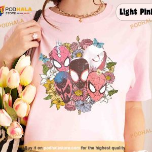 Floral Spider Man Across The Spider Verse Shirt Miles Morales Ghost spider Tee 2