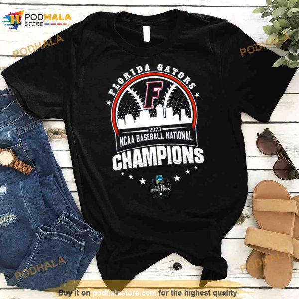 Florida Gators Skyline 2023 NCAA Baseball National Champions Shirt