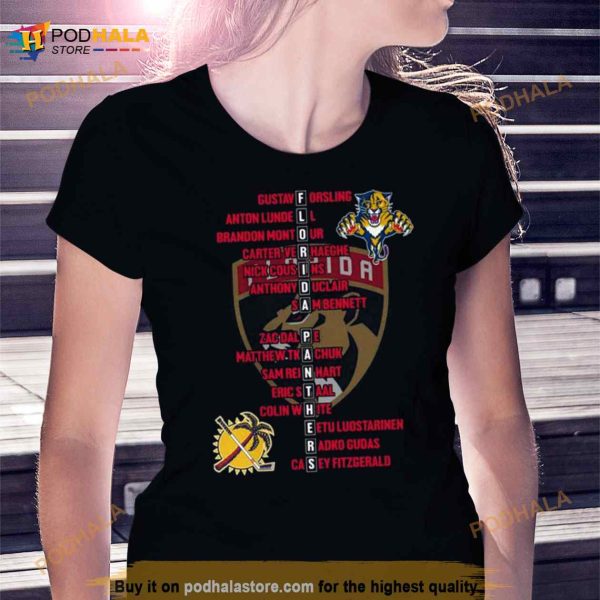 Florida Panthers Roster 2022 2023 Eastern Conference Champions Shirt