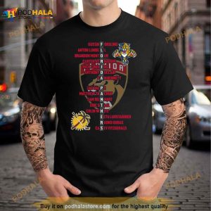 Florida Panthers Roster 2022 2023 Eastern Conference Champions Shirt 3