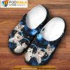 Flowers And Cat In 3D Crocs, Funny Crocs