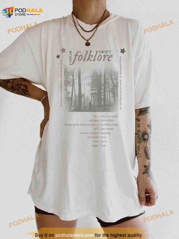 Folklore Tracklist Shirt, Folklore Shirt, Folklore Merch, Taylor Gift For Fans