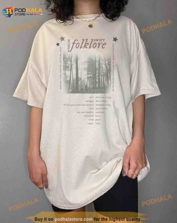 Folklore Tracklist Shirt, Folklore Shirt, Folklore Merch, Taylor Gift For Fans