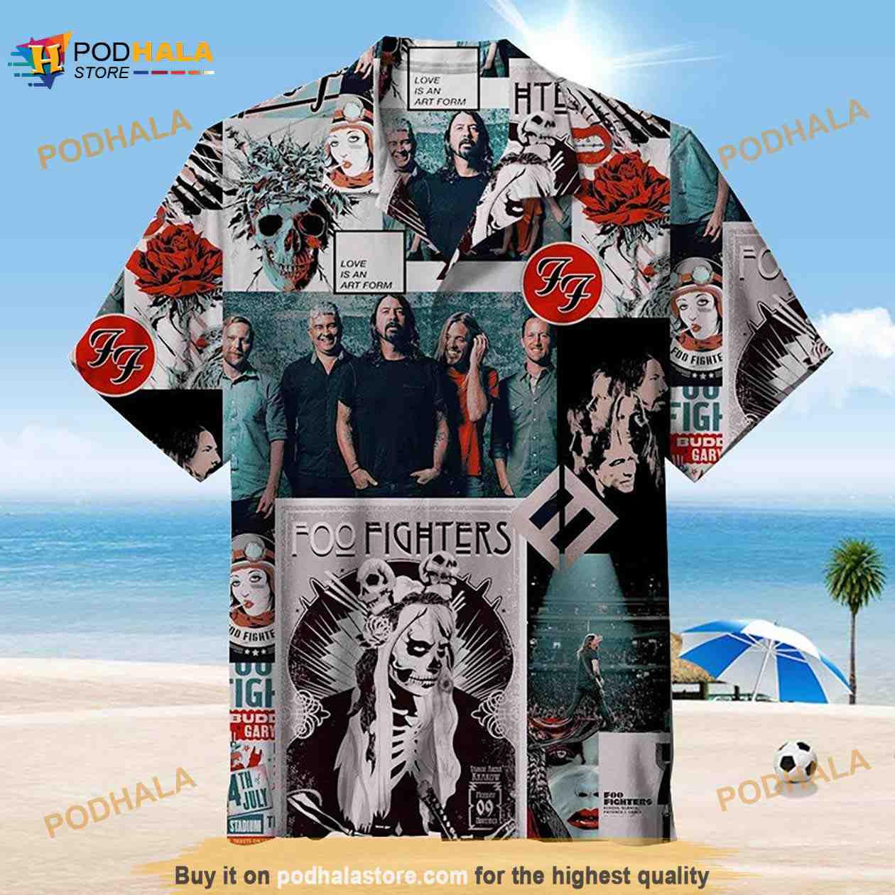 Foo Fighters Universal Hawaiian Shirt, Rock Band Foo Fighters Merch Foo Fighters Universal Hawaiian Shirt, Rock Band Foo Fighters Merch