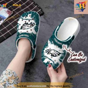 Football Crocs Personalized Philadelphia Eagles Team Clog Shoes