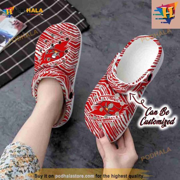 Football Crocs Personalized Sf 49ers Ripped Zebra Print Paint Clog Shoes
