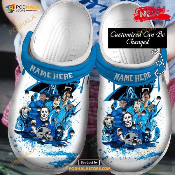 Football Horror Movie Characters C.Panthers For Man Women Crocs Clog Shoes