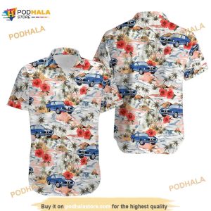Ford Mustang Beach No.1 Hawaiian Shirt, Performance Car Aloha Shirt