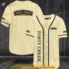 Forty Creek All Over Print Unisex 3D Baseball Jersey - Light Yellow Shirt