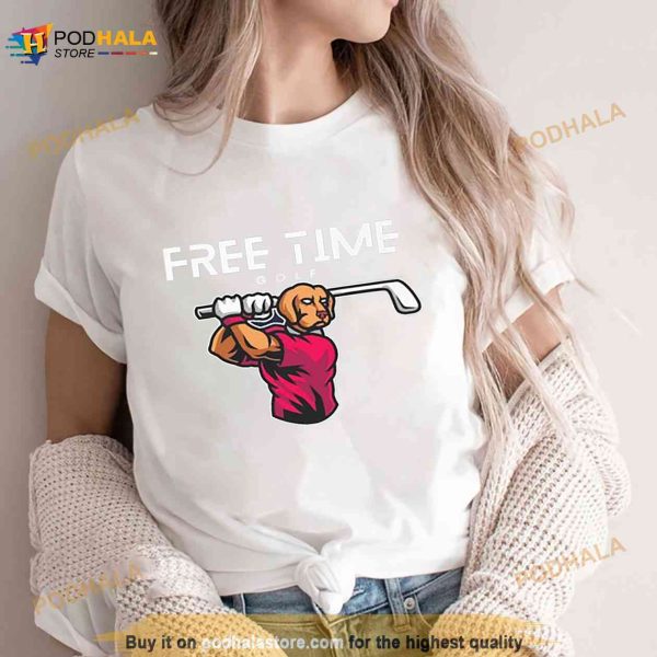 Free Time Golf Dog Shirt