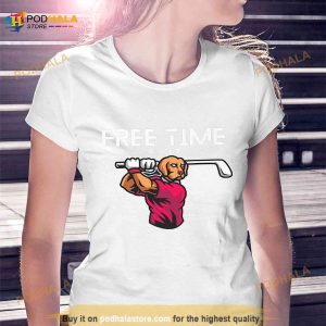 Free Time Golf Dog Shirt 3