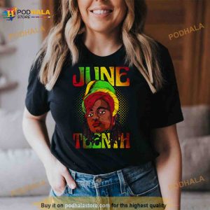Freedom Afro American Juneteenth Women Black History America Shirt