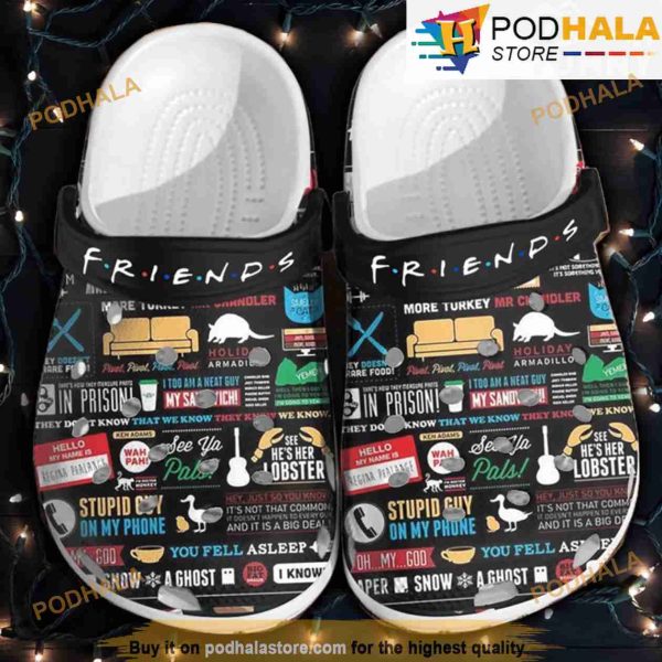 Friends Tv Series Black Crocs