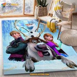 Frozen Area Rug Living Room And Bedroom Rug Floor Decor