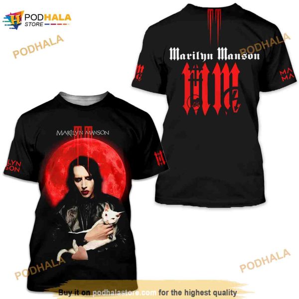 Full Printed Brand New Fashion 3D Shirt Marilyn Manson