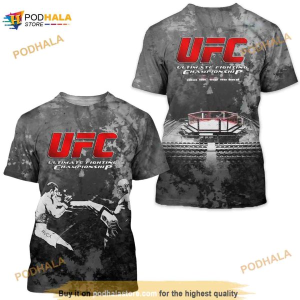 Full Printed Brand New Fashion 3D Shirt Ufc Championship