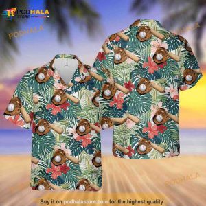 Funny Baseball 3D Hawaiian Shirt, Summer Vacation Gift For Baseball Lovers