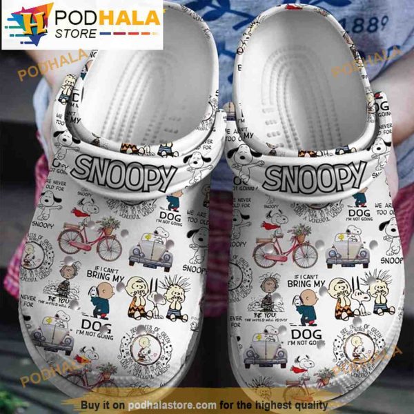 Funny Disney Peanuts Snoopy Crocband 3D Crocs