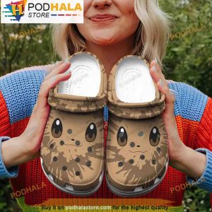 Funny Face Eevee Pokemon 3D Clog Shoes