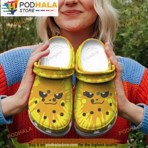 Funny Face Pikachu Pokemon 3D Clog Shoes
