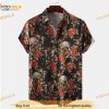 Funny Ghost Print Halloween Shirt, Holiday Men Short Sleeve Button Down Hawaii Shirt