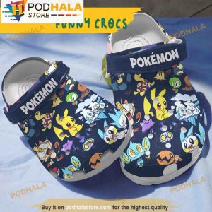 Funny Pattern Pokemon 3D Crocs, Funny Crocs