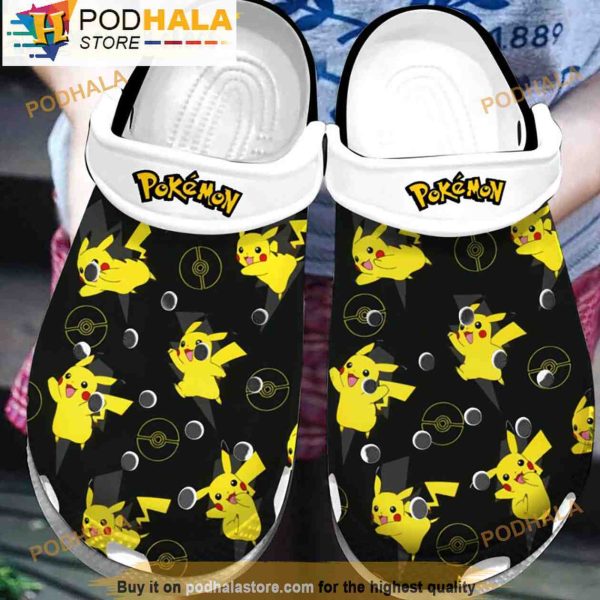 Funny Pokeball And Pikachu Pokemon 3D Clog
