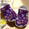 Funny Purple Chicken 3D Crocs Clog Shoes, Funny Crocs