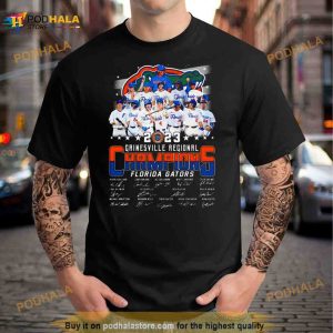 Gainesville Regional Champions Florida Gators 2023 Signatures Shirt