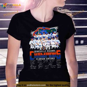 Gainesville Regional Champions Florida Gators 2023 Signatures Shirt 2