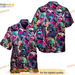 Galactic Synthwave Star Wars Hawaiian Shirt, Summer Beachwear With Retro Vibe Shirt