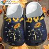 Galaxy Cat Sunflower 3D Crocs, Funny Crocs